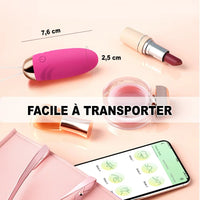 Oeuf Vibrant télécommandé Domitia transportable