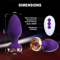 Anal Plug Vibrant Uüstia dimensions