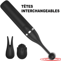 Vibro Clitoridien Alceste têtes interchangeables