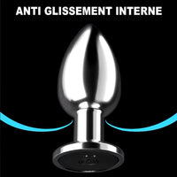 Anal Plug Vibrant Salomé anti glissement interne
