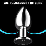 Anal Plug Vibrant Salomé anti glissement interne