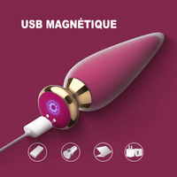 Anal Plug Vibrant Aradia USB magnétique