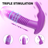 Gode pour culotte Cornélia triple stimulation