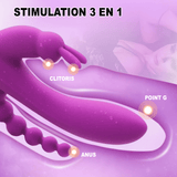 Rabbit Sextoy Nerthus stimulation 3 en 1