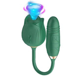 Aspirateur a Clitoris Rosa Gallica vert