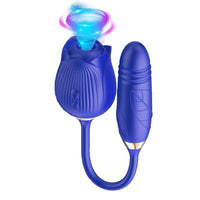 Aspirateur a Clitoris Rosa Gallica bleu