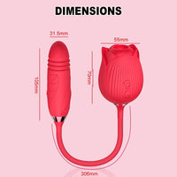 Aspirateur a Clitoris Rosa Gallica dimensions