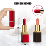 Vibromasseur Rouge a Levre Valeria dimensions