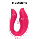 Vibromasseur a Distance Zénobie dimensions